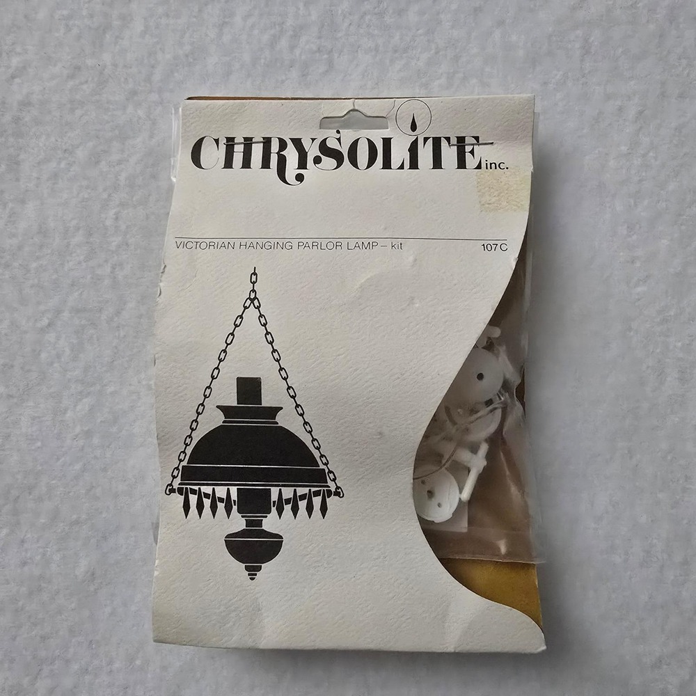 Chrysolite Victorian Hanging Parlor Lamp Kit 107C 1:12 Scale Dollhouse Miniature